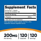 Nutricost L-theanine 200mg  120 Capsules  Double Strength - Non-gmo  Gluten Free