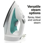 Hamilton Beach Retractable Cord Steam Iron  Stainless Steel Soleplate  1200w  Wh
