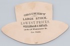 Victorian Die Cut Pastel Tea Cup Trade Card Hughes Manchester   Co Crockery