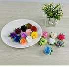 50 Pcs Mini Artificial Rose Flower Head 1 18 Inch Multicolor Silk Flower Fake   