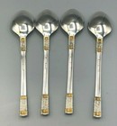 Golden Aegean Weave By Wallace Sterling Silver Set Of 4 Soup Spoons 7 25 