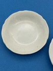 Antique 2 Johnson Brothers England White Ironstone 3  Butter Pats Scalloped Edge