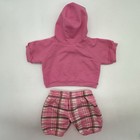 Build A Bear Rare Limited Too Guitar Hoodie Plaid Pants Teddy Outfit Set - Read