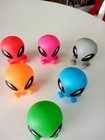 Rubber Galactic Aliens Assorted Colors By   Rinco   New Lot Of 6