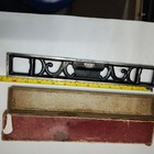 Starrett No  132 12 In Cast Iron Level With Original Box Vintage Original