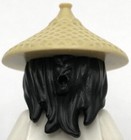 Lego New Black Minifigure Hair Combo Hair W  Hat Long Hair W  Braid Part