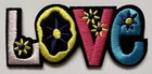Love Iron-on Embroidered Patch Floral Retro Applique Jackets Bags Jeans 3 5in