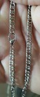 Nfl Logo Pendant Silver With 3mm  24  Cuban Curb Chain Necklace New
