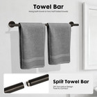 Oil Rubbed Bronze Bathroom Hardware Accessories Set 5 Piece  Stainless Steel Tow