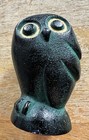 Japanese Nambu Cast Iron Owl Paperweight Kotobuki Japan Mid Century