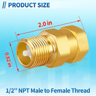 1 2   Npt Lead-free Brass Rv Camper Water Heater Check Valve  Male-female