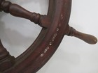 Authentic 36 3 8 Inch Wood   Bronze Sail Boat Ships Wheel  r2 380c 