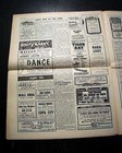 Best Bob Dylan Very 1st Public Gig Rare 1961 Greenwich Village Voice Newspaper