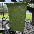 Vintage Mid Century Max Klein Avocado Green Plastic Waste Basket Trash Can