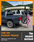 Upgraded Rv Hitch Mount Kayak Rack Height Adjustable Vertical Kayak Carrier F   