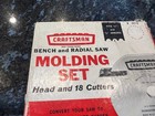 Sears Craftsman Radial And Table Saw Molding Set 9-3215-head   18 Cutter Bits