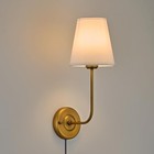 Wall Sconce Set Of Two 2 Pack Pulg In Antique Brass Lightfixture Vintage Indu   