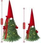 Christmas Decor  2 Pack Gnome Topiary Trees  32   27 2ft 8in  Green