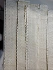 Vintage Embroidered Ivory Cotton Eyelet Lace  3 5     Wide Various Lengths Read