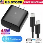 45w Type Usb C Super Fast Wall Charger 6ft Cable For Samsung Galaxy S22 S23 S21
