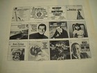 Bob Dylan Patti Page Streisand Brothers Four Doris Day 1965 Promo Display Ad
