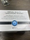 Onn Virtual Reality Smartphone Headset  Fits Samsung  Iphone  Android 