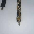 1950s Suspenders Braces Clip On Y-back Blue Red Abstract Print Vintage