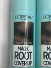 L oreal Paris Magic Root Cover Up Gray Concealer Spray Medium Brown Lot Of 2