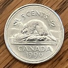 Variety- 1996    far 6    Canada 5 Cents Nickel   75  Combined Shipping Discount  