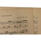 Vintage Two Guitars Piano Solo Sheet Music Master Library Musical Classics
