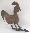 Antique Rooster Weather Vane  Hand Made Iron Weathervane  