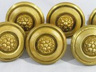 6 Very Heavy Cast Brass bronze Vintage Door Knobs