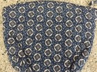 Retired Vera Bradley Rare Blue Indigo Large Cosmetic Case Make Up Bag
