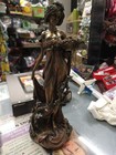 Sculpture Woman Art Nouveau Statue Antique Figurine Girl Top Collection  1987