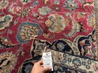 9x12 Red Antique Rug Old Signed Vintage Oriental Handmade Wool Worn Fine Blue Ft