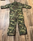 Vintage Winchester Coveralls Mens Xl Green Woodland Camo Insulated Hunting Zip