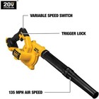 Dewalt Dce100b 20v Max Blower 100 Cfm Bare Tool Only Variable Speed Trigger Lock
