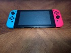 Nintendo Switch Game Console-new Blue And Red Joycons-sd Card-working