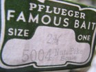 Pflueger Pal-o-mine Old Wood Fishing Lure New In Box 5004 2-3 4 