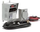 Portable Generator Power Transfer Switch Pre Wired 30 Amp 6 Circuit Load Center
