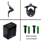 2pcs Stainless Steel Wall Mount Beer Soda Bottle Opener With Mounting Screws