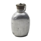 Original Austrian Army Canteen Aluminum Flask Plastic Screw Lid Military Surplus