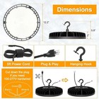10 X 240w Ufo Led High Bay Light Dimmable 4500k 5000k 5700k Industrial Warehouse