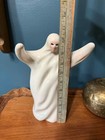 Vintage Mid-century Ceramic Halloween Ghost Figurine     8  Tall Spooky Specter