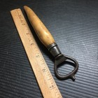Rare Antique Horn   Silver Handle Bottle Opener 7 25 l X 1 325 w