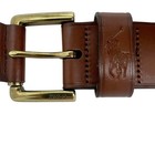 Polo Ralph Lauren Signature Pony Men s Leather Belt 1 5  Wide Brown Us 38