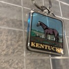 Vintage Kentucky Horse Countryside    square Acrylic Keychain 1 5   