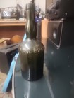 Vintage Black Glass Bottle A  Droz Bordeaux