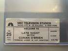Rare 2nd Year Full Ticket For Late Night With Conan O brien On Nov 25  1994 