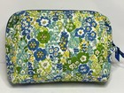 Vera Bradley English Meadow Retired Makeup Cosmetic Bag Medium Clean